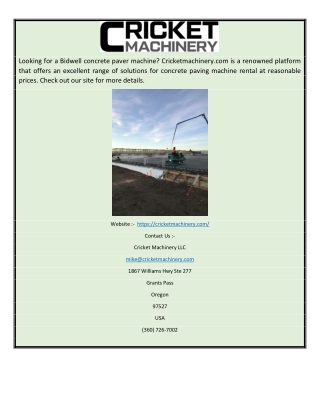 bidwell concrete paver