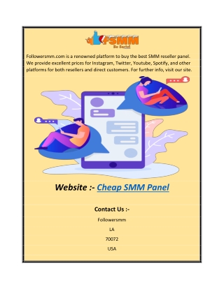 Cheap SMM Panel  Followersmm