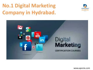 No.1 Digital Marketing Company in Hyderabad.