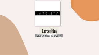Blue Chalcedony Jewelry - Latelita