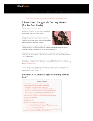 5 Best Curling Wands for Fine Hair Reviews and Guide