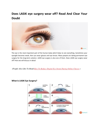 Does LASIK eye surgery wear off Read And Clear Your Doubt-converted