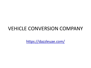 VEHICLE CONVERSION COMPANY