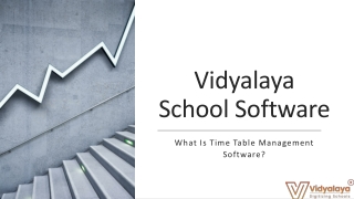 What Is Time Table Management Software