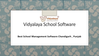 Best School Management Software Chandigarh , Punjab