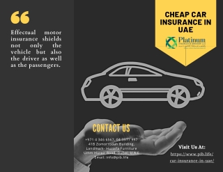 Cheap Car Insurance in UAE