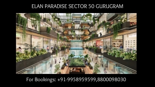 Elan Paradise nirvana country booking amount, Elan Paradise sector 50 gurgaon,99