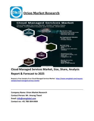 Cloud Managed Services Market Size & Growth Analysis Report, 2019-2025