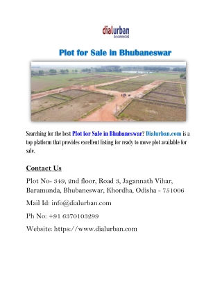 Plot for Sale in Bhubaneswar