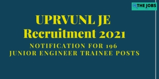 UPRVUNL Recruitment 2021 Apply online for 367 vacancies