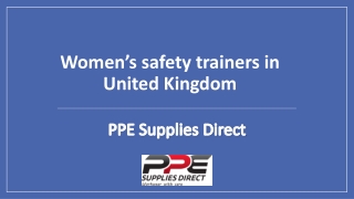 Women’s safety trainers in United Kingdom