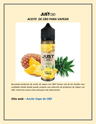 ACEITE  DE CBD PARA VAPEAR