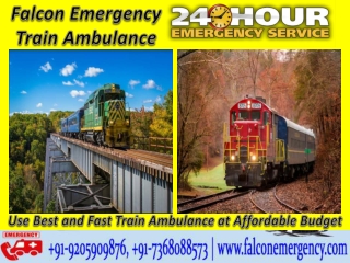 Get Hi-Tech Train Ambulance in Chennai and Patna – Falcon Emergency at Reasonable Budget