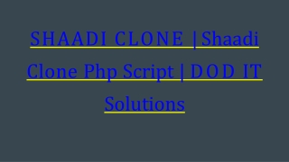 Best Shaadi Clone Script - Readymade Clone Script