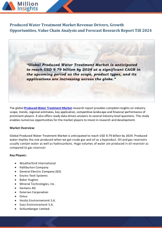 Produced Water Treatment Market