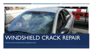 windshield crack repair replacement
