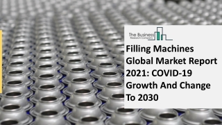 Filling Machines Market 2021 Global Size, Share, Growth Analysis And Forecast 20