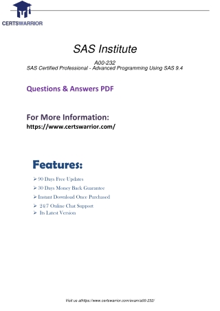A00-232 Instant Success Exam with Valid Questions Dumps 2021