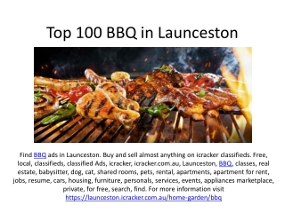 Top 100 BBQ in Launceston