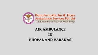 Use Air Ambulance Service in Bhopal and Varanasi with ICU Setup