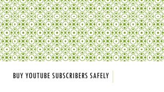 Buy YouTube Subscribers Safely (2021)