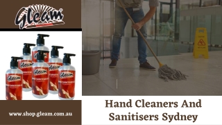 Hand Cleaners And Sanitisers Sydney