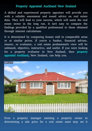Registered Valuers for Property valuation in Auckland