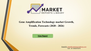 Gene Amplification Technology Market