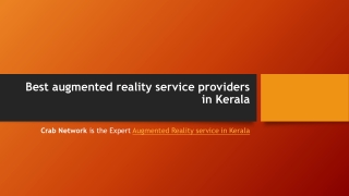 Best augmented reality service providers in Kerala