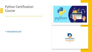 PYTHON CERTFICATION COURSE