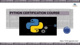 PYTHON COURSE CERTIFICATION