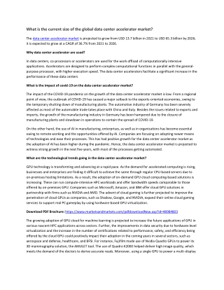 Data Center Accelerator Market