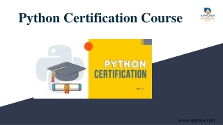 Python Certification Course.