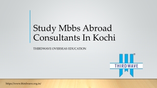 Study MBBS Abroad Consultants in Kochi
