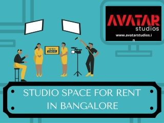 Studio Space for rent in Bangalore