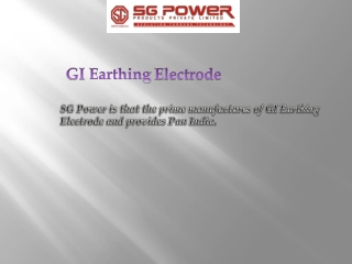 Get GI Earthing Electrode