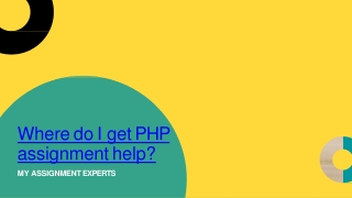 Where do I get PHP assignment help ?