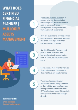 Certified Financial Planner in NJ | Mullooly Assets Management