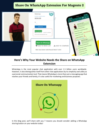 Here’s Why Your Website Needs the Share on WhatsApp Extension