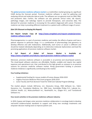 Precision Medicine Software Market