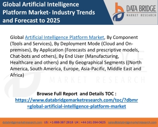Global Artificial Intelligence Platform Market-