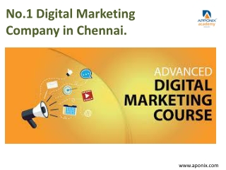No.1 Digital Marketing Company in Chennai.