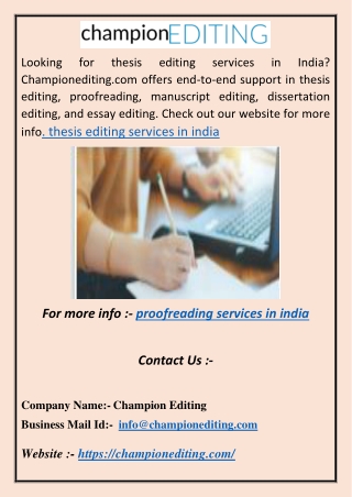 proofreading services in india DR