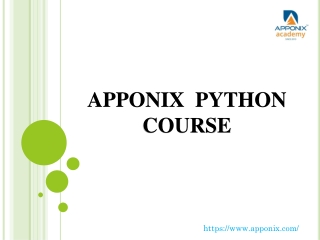 Apponix python certification