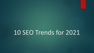 SEO Trends