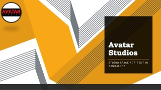 Studio space for rent in Bangalore