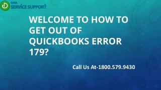 The Solution to Resolve QuickBooks Error 179