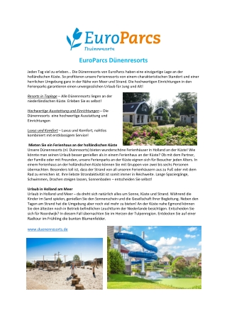 EuroParcs Dünenresorts
