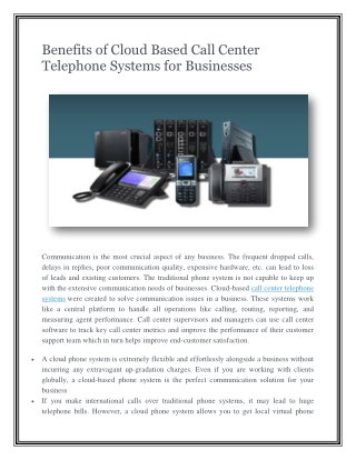 Best Call Center Telephone Systems Provider