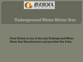 Get Underground Water Meter Box